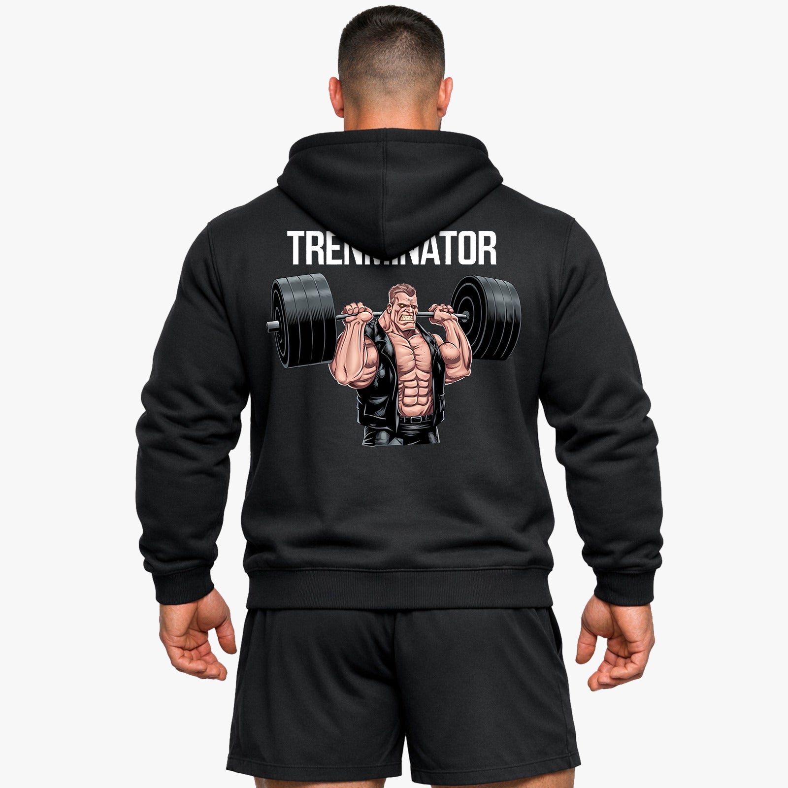 Trenminator-hoodie (achterafdruk).