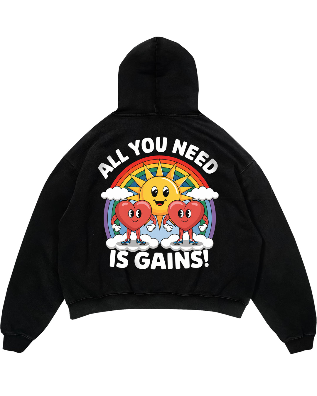 All you need Oversized (Backprint) Hoodie