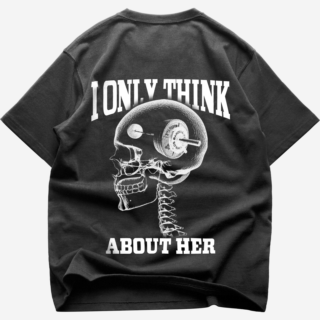 Think about her (Backprint) Oversize Blast