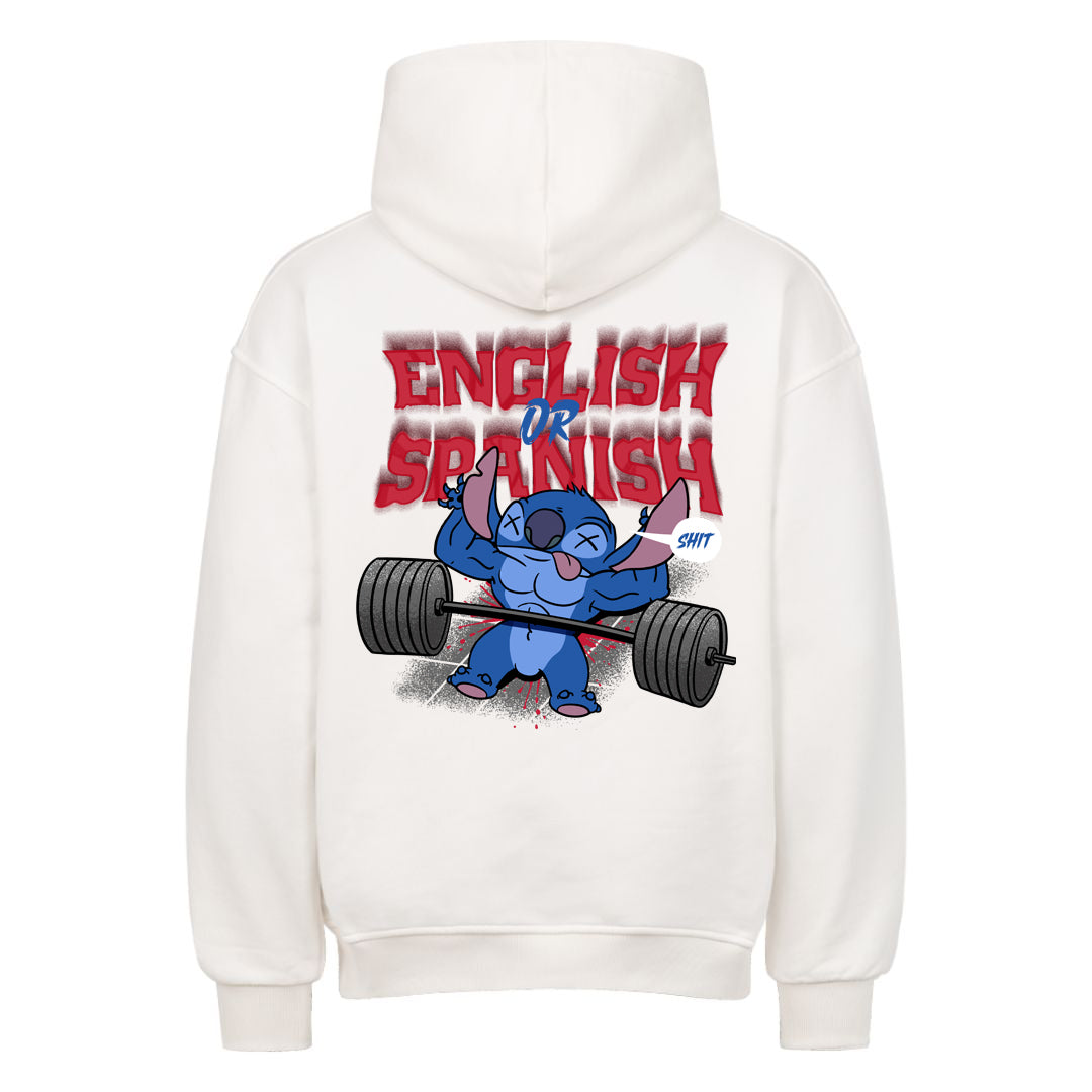English or spanish Oversized (Backprint) Hoodie