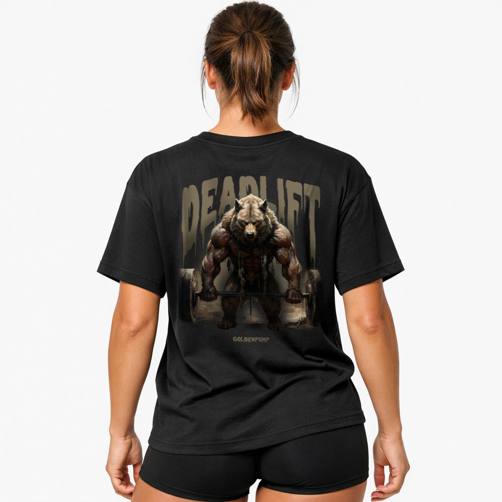 Deadlift Wolf (Backprint) Oversized Shirt
