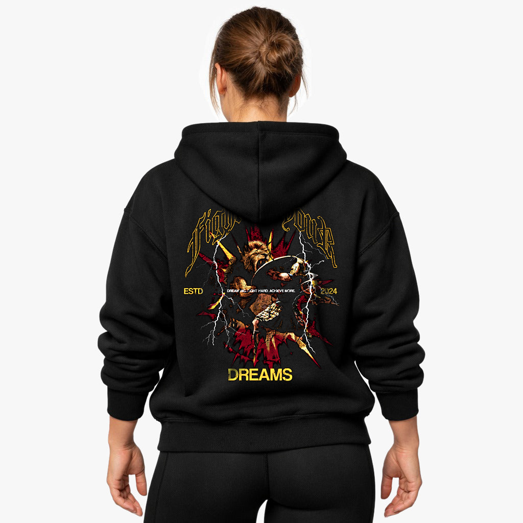 Fight for your dreams Oversized (Backprint) Hoodie