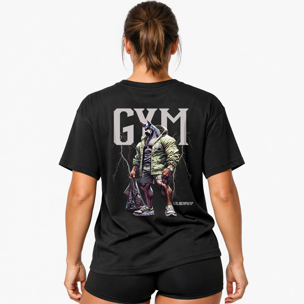 Gym-dog (Backprint) Oversized Shirt