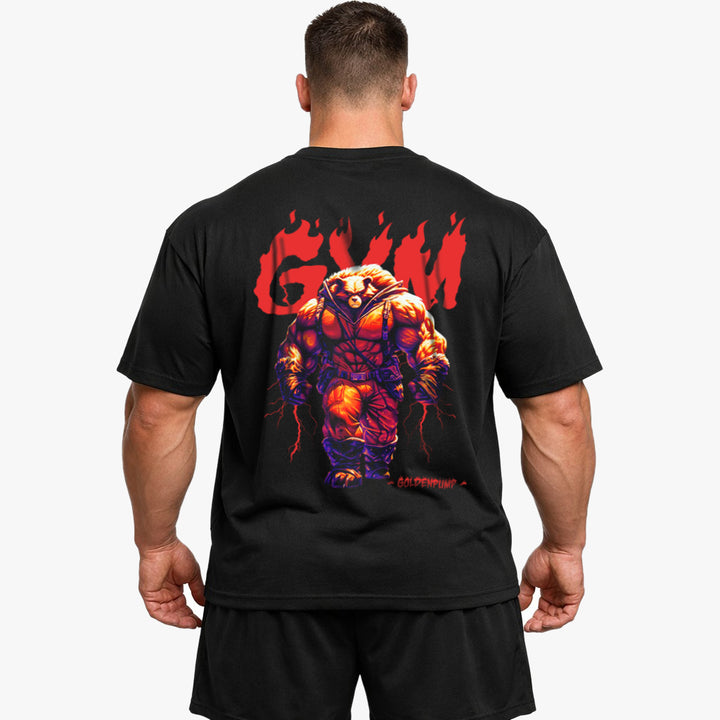 Gym-fire (Backprint) Oversized Shirt