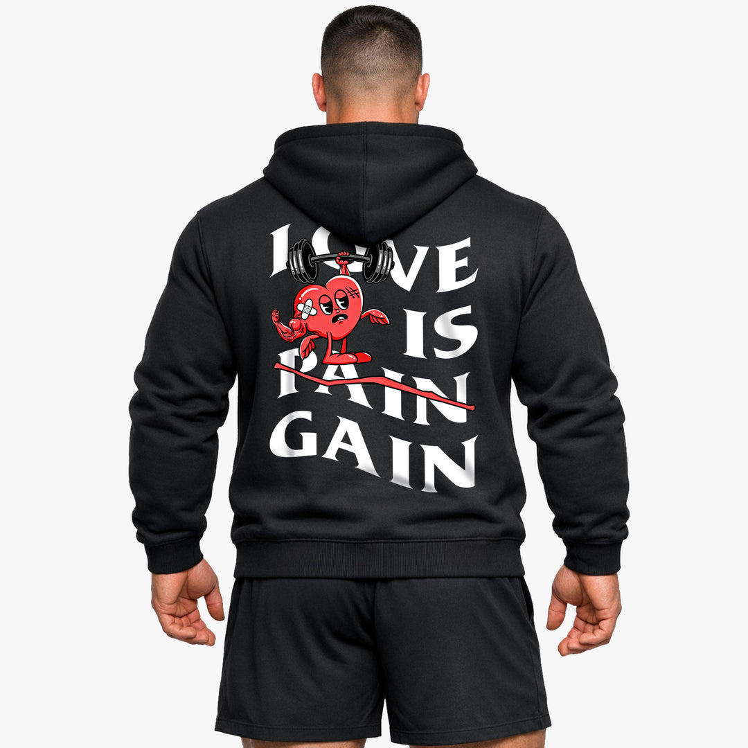 Sudadera con capucha Love is Gain (Backprint)