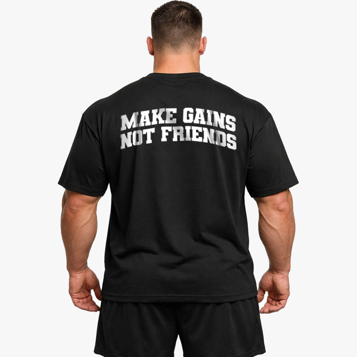 Make Gains (Backprint) Oversized Shirt