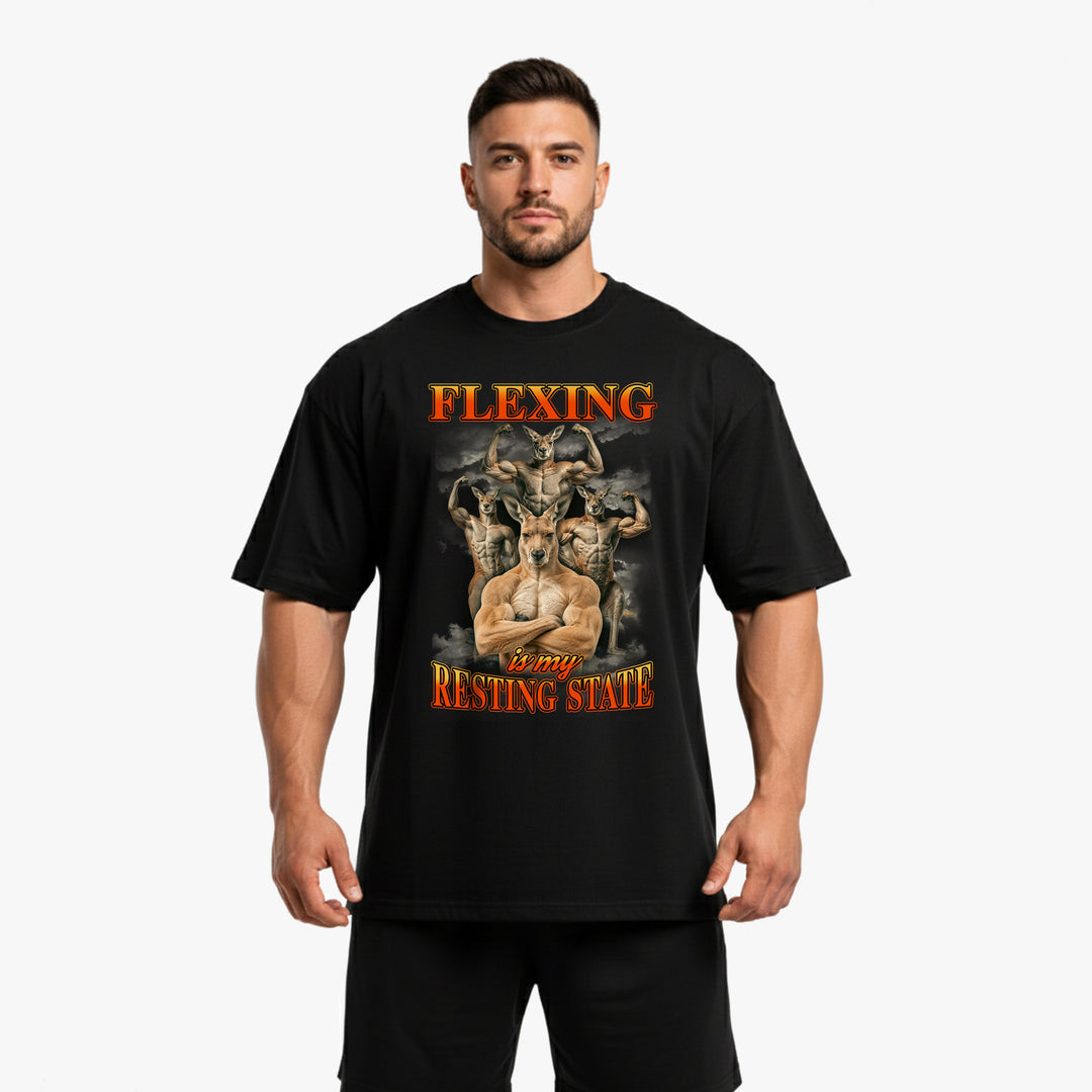 Flexing Is My Resting State Oversized Shirt