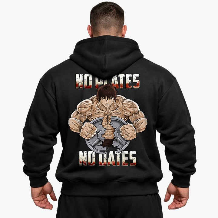 No Plates,no dates Oversized (Backprint) Hoodie