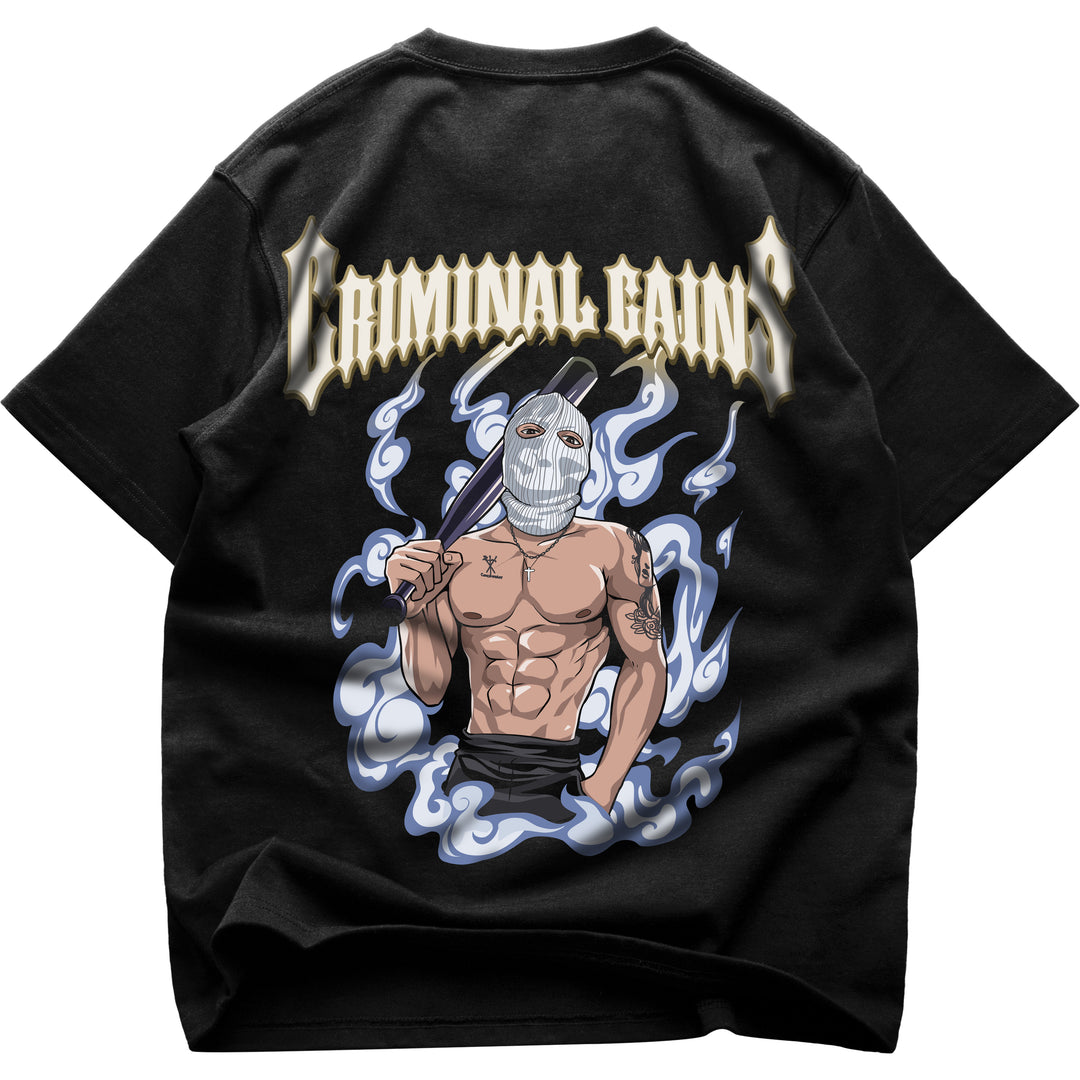 Criminal Gains Oversized (Backprint) Shirt