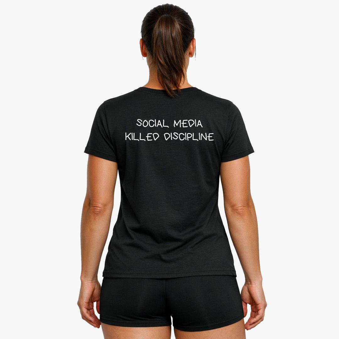 SOCIAL MEDIA KILLED DISCIPLINE (Backprint) Shirt