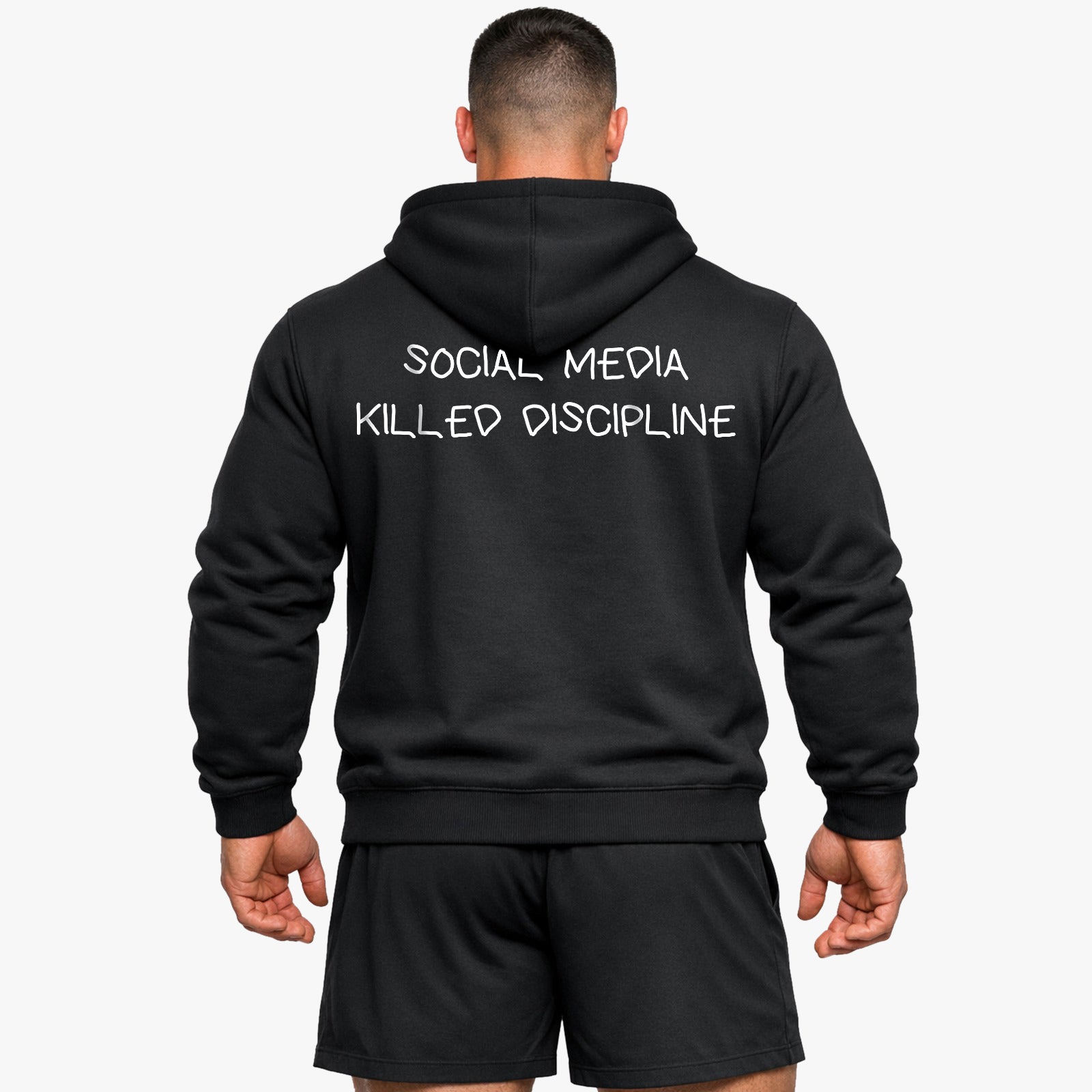 SOCIAL MEDIA KILLED DISCIPLINE (Backprint) Hoodie