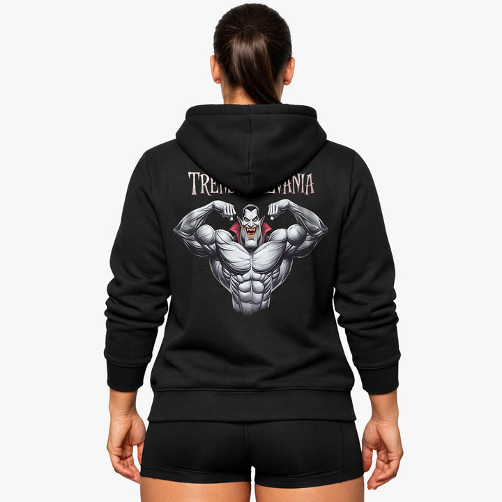 Sudadera con capucha Trenswolevania (espalda estampada)