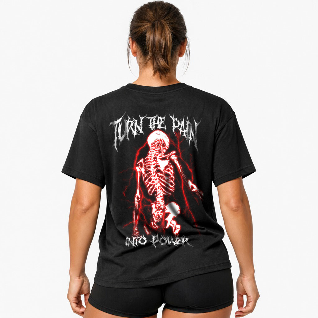 Turn the pain into power (Backprint) Oversize Blast