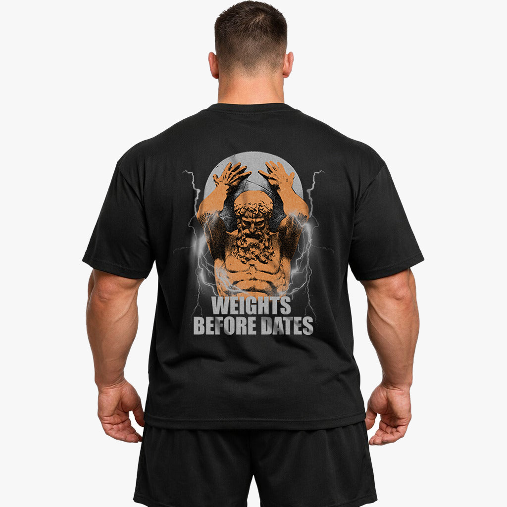 Weights before dates (Backprint) Oversize Blast