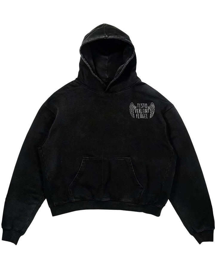 Testo verleiht flügel Oversized Hoodie